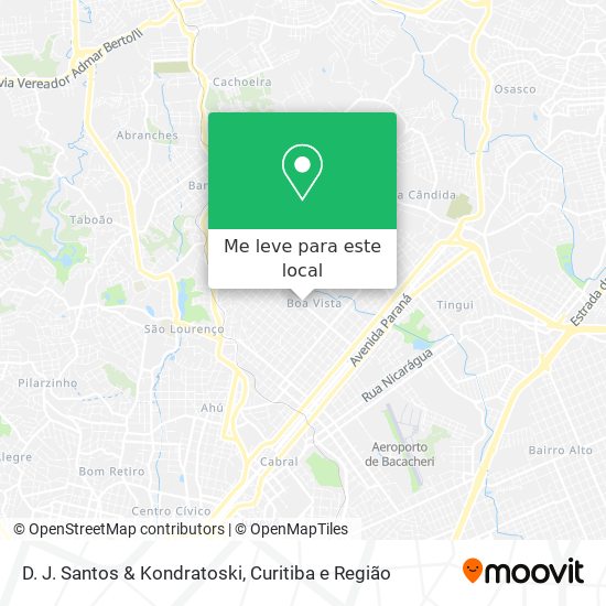 D. J. Santos & Kondratoski mapa