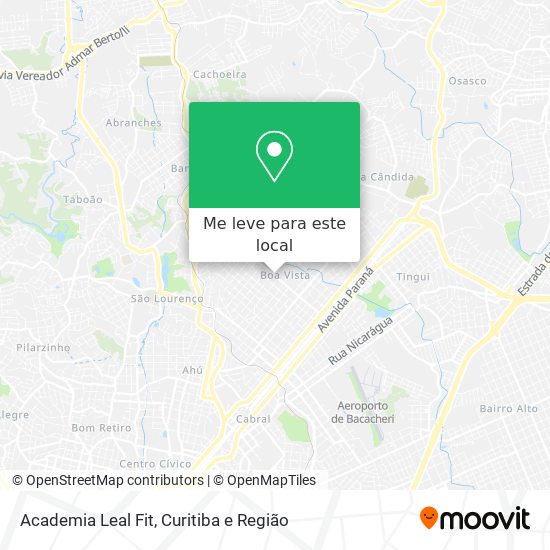 Academia Leal Fit mapa