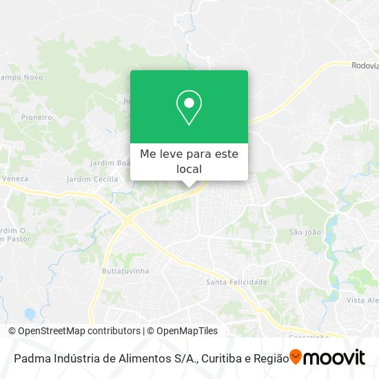 Padma Indústria de Alimentos S / A. mapa