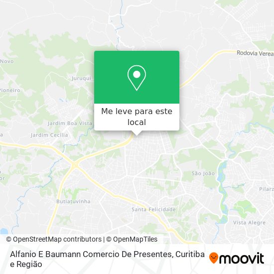 Alfanio E Baumann Comercio De Presentes mapa