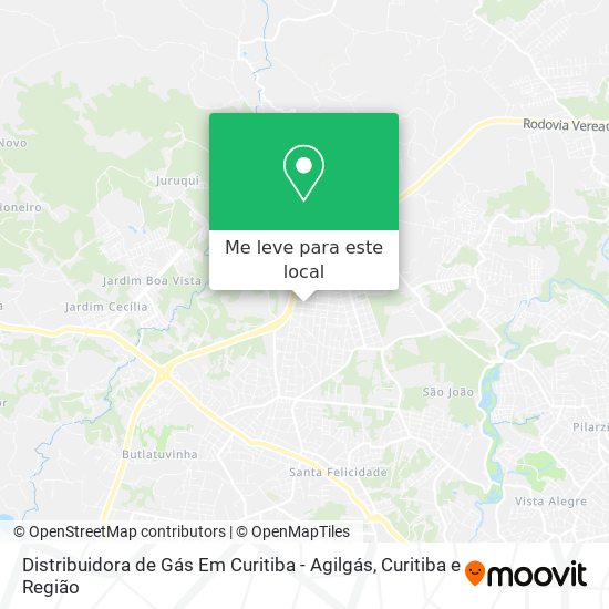 Distribuidora de Gás Em Curitiba - Agilgás mapa