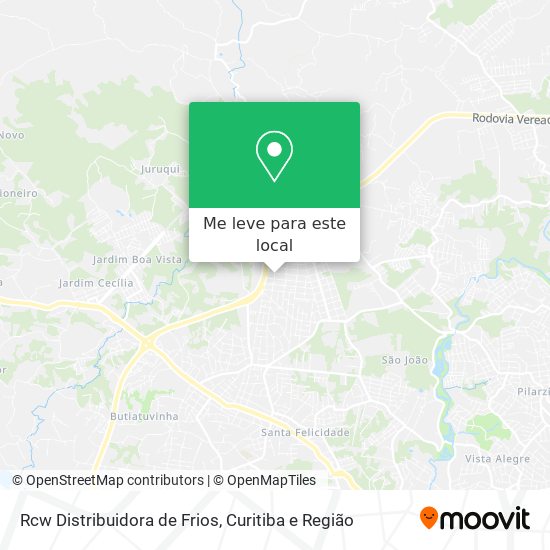 Rcw Distribuidora de Frios mapa