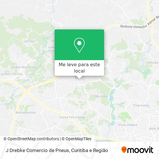 J Drebke Comercio de Pneus mapa