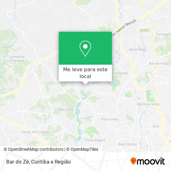 Bar do Zé mapa