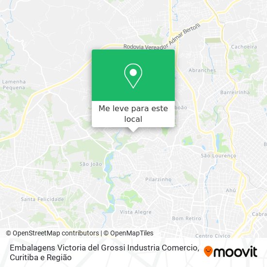 Embalagens Victoria del Grossi Industria Comercio mapa