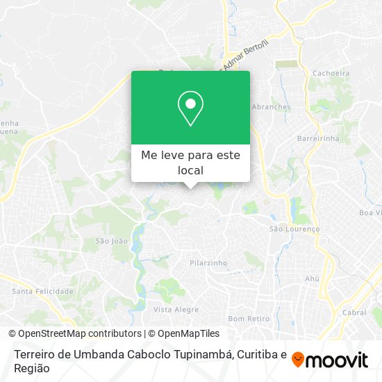 Terreiro de Umbanda Caboclo Tupinambá mapa