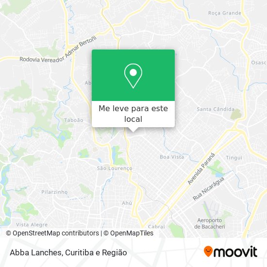 Abba Lanches mapa