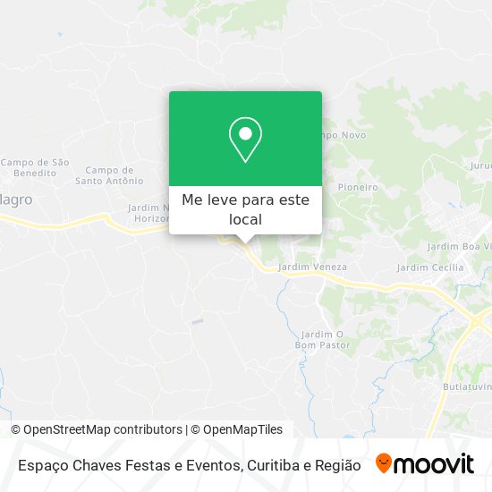 Espaço Chaves Festas e Eventos mapa