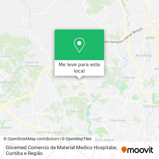 Glicemed Comercio de Material Medico Hospitalar mapa