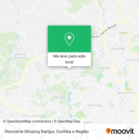 Risorama Shoping Barigui mapa