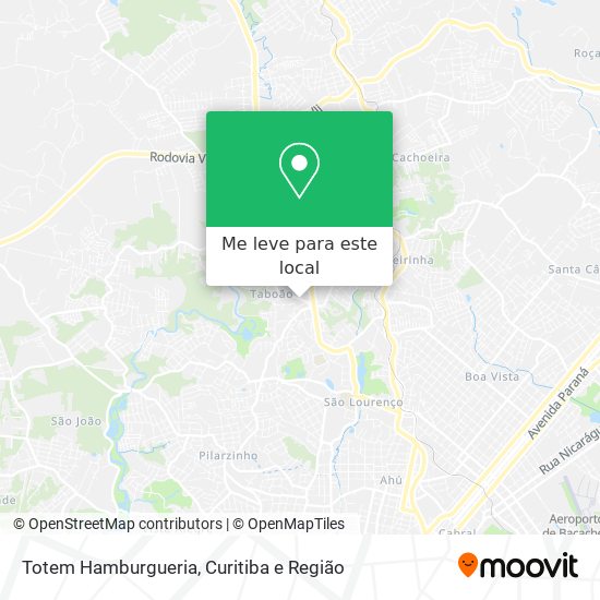 Totem Hamburgueria mapa