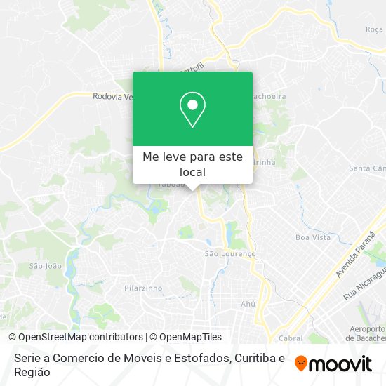 Serie a Comercio de Moveis e Estofados mapa