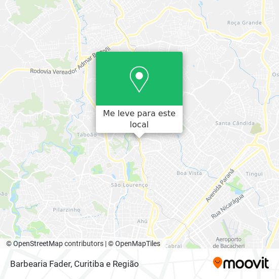 Barbearia Fader mapa