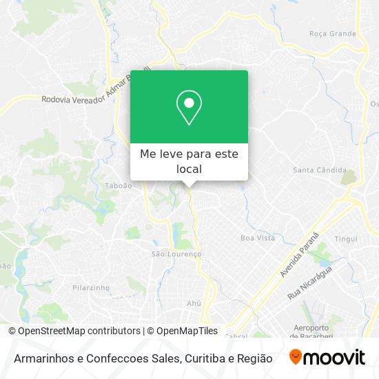 Armarinhos e Confeccoes Sales mapa