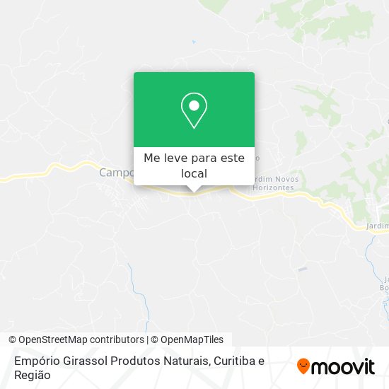 Empório Girassol Produtos Naturais mapa