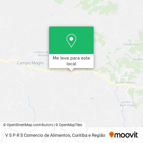 V S P R S Comercio de Alimentos mapa