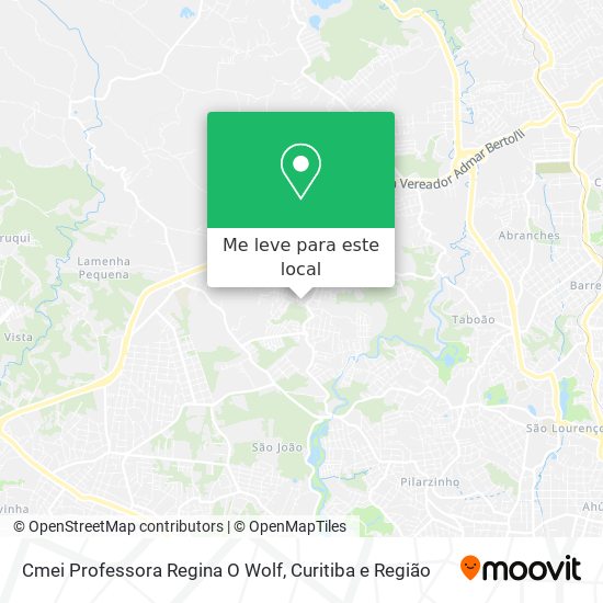 Cmei Professora Regina O Wolf mapa