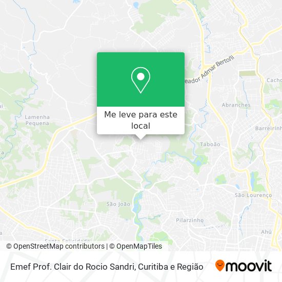 Emef Prof. Clair do Rocio Sandri mapa