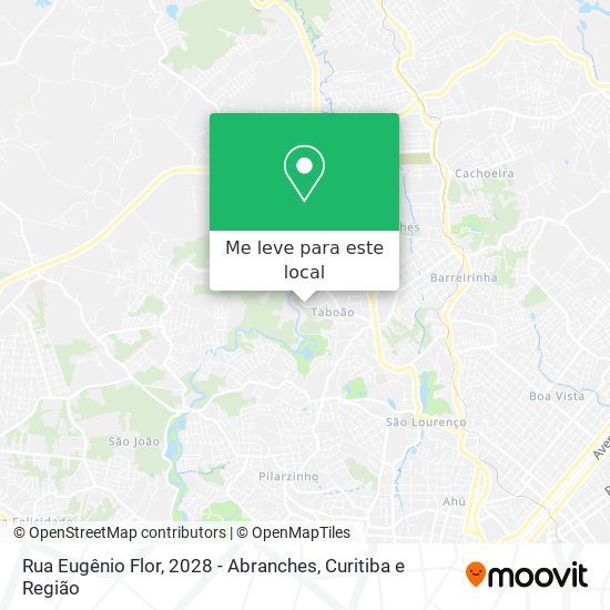 Rua Eugênio Flor, 2028 - Abranches mapa