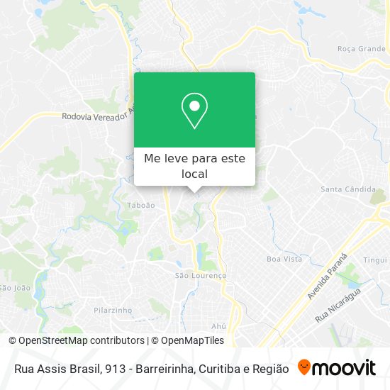 Rua Assis Brasil, 913 - Barreirinha mapa