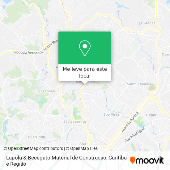 Lapola & Becegato Material de Construcao mapa