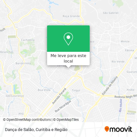 Dança de Salão mapa