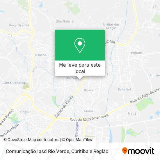 Comunicação Iasd Rio Verde mapa