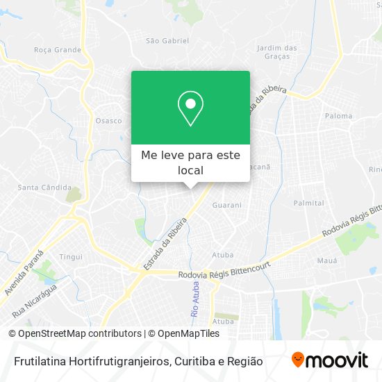 Frutilatina Hortifrutigranjeiros mapa