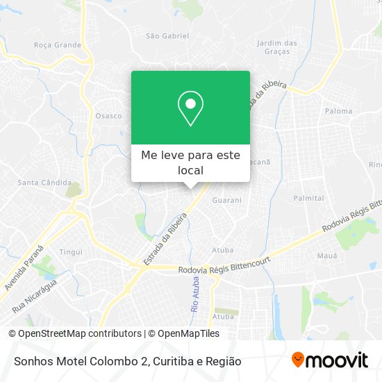 Sonhos Motel Colombo 2 mapa