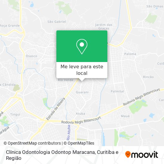 Clínica Odontologia Odontop Maracana mapa