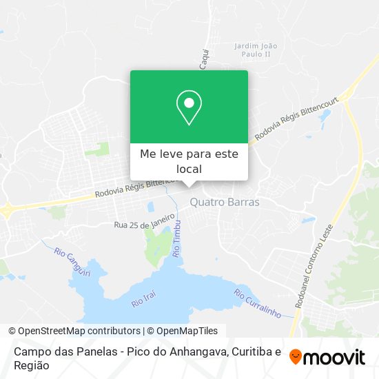 Campo das Panelas - Pico do Anhangava mapa