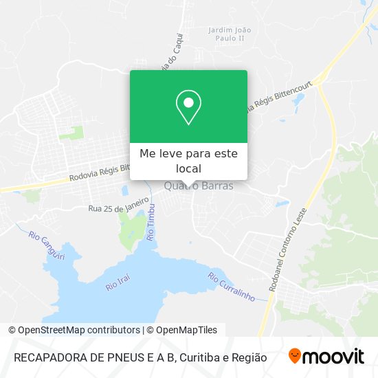 RECAPADORA DE PNEUS E A B mapa