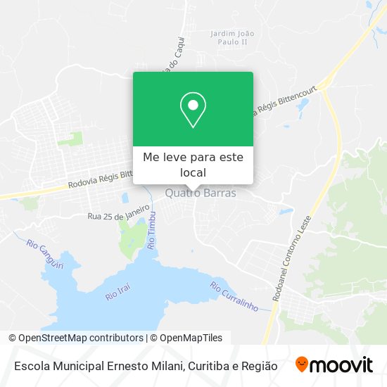 Escola Municipal Ernesto Milani mapa