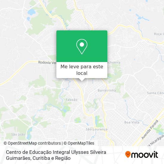 Centro de Educação Integral Ulysses Silveira Guimarães mapa