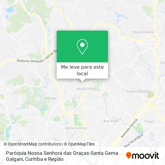 Paróquia Nossa Senhora das Graças-Santa Gema Galgani mapa