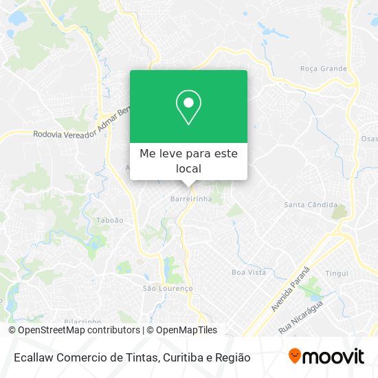 Ecallaw Comercio de Tintas mapa