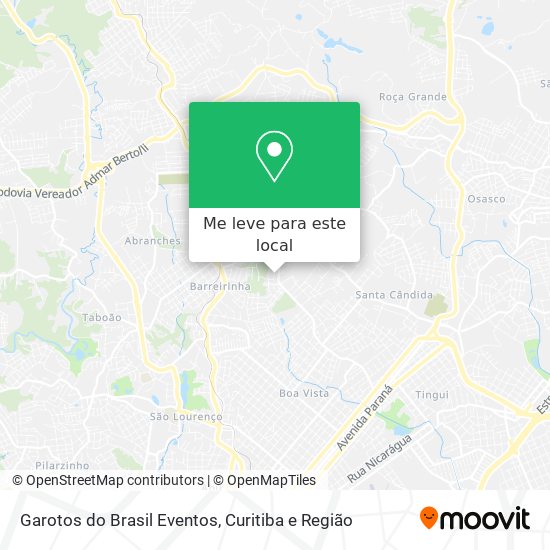 Garotos do Brasil Eventos mapa