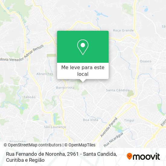 Rua Fernando de Noronha, 2961 - Santa Candida mapa