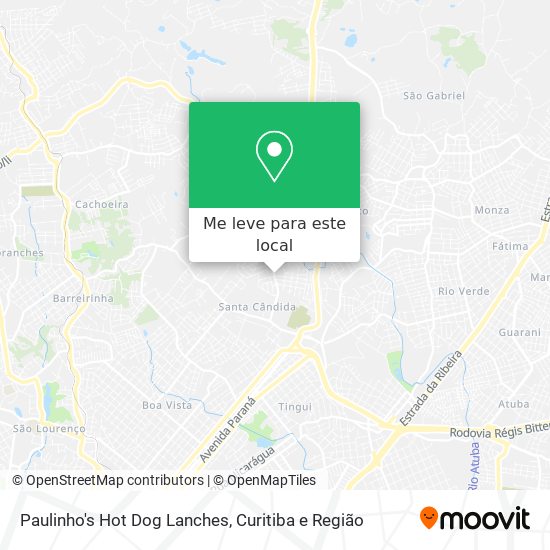 Paulinho's Hot Dog Lanches mapa