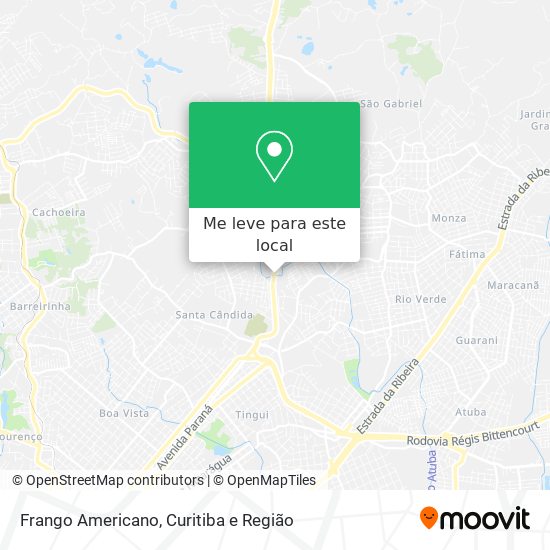 Frango Americano mapa