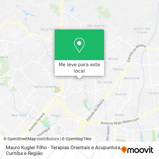 Mauro Kugler Filho - Terapias Orientais e Acupuntura mapa