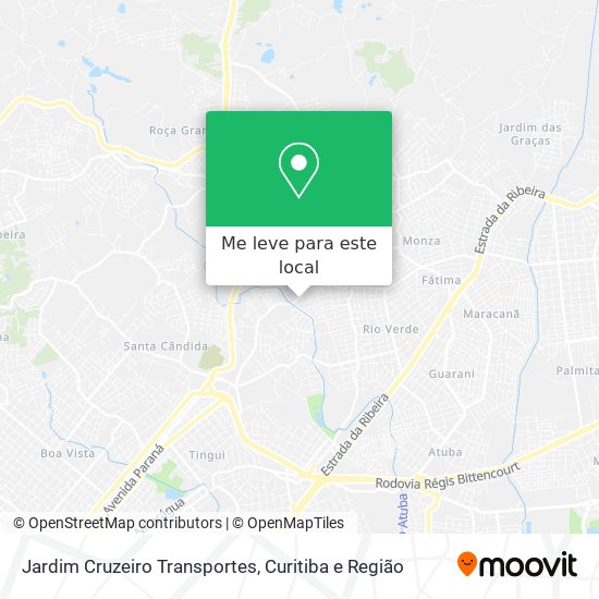 Jardim Cruzeiro Transportes mapa