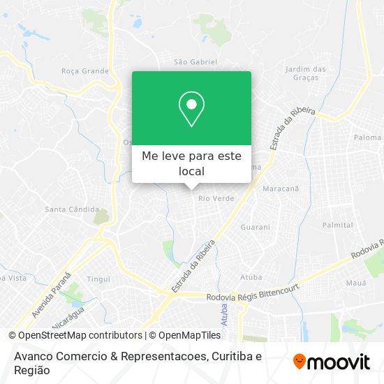 Avanco Comercio & Representacoes mapa