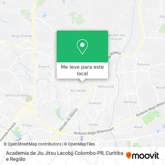 Academia de Jiu Jitsu Lacobjj Colombo-PR mapa