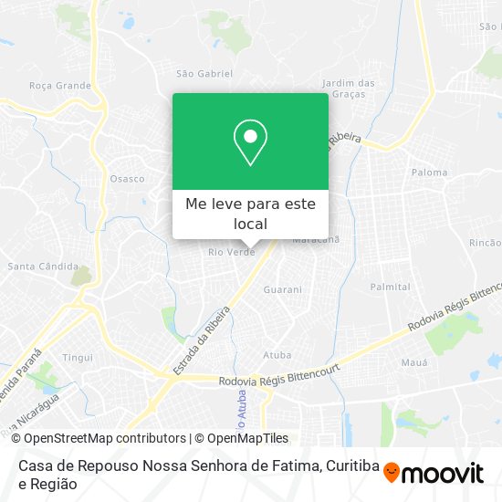 Casa de Repouso Nossa Senhora de Fatima mapa