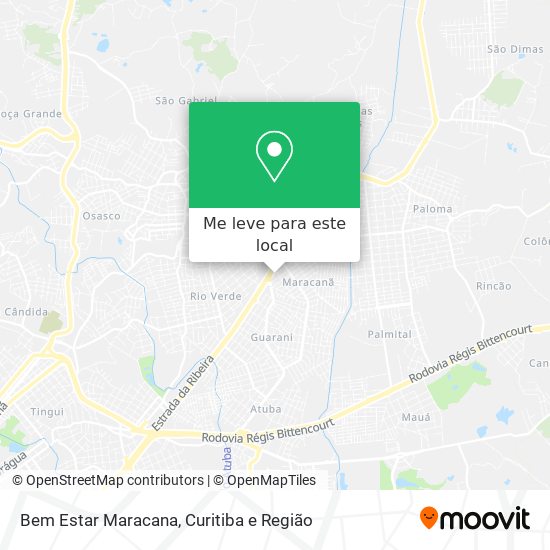 Bem Estar Maracana mapa