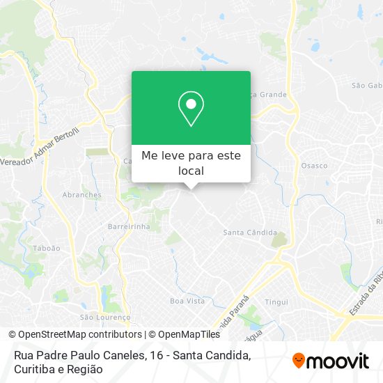 Rua Padre Paulo Caneles, 16 - Santa Candida mapa