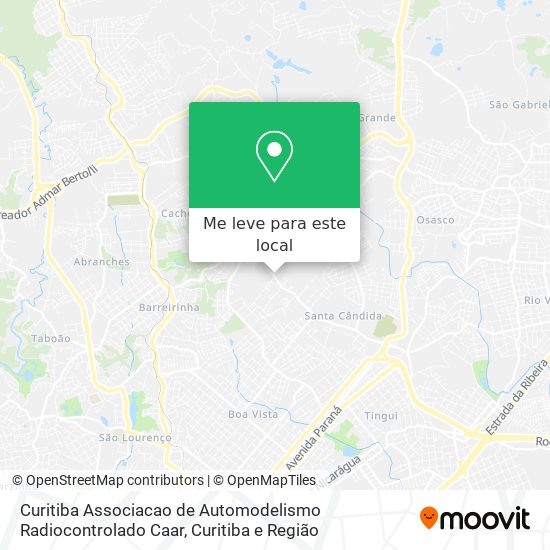 Curitiba Associacao de Automodelismo Radiocontrolado Caar mapa