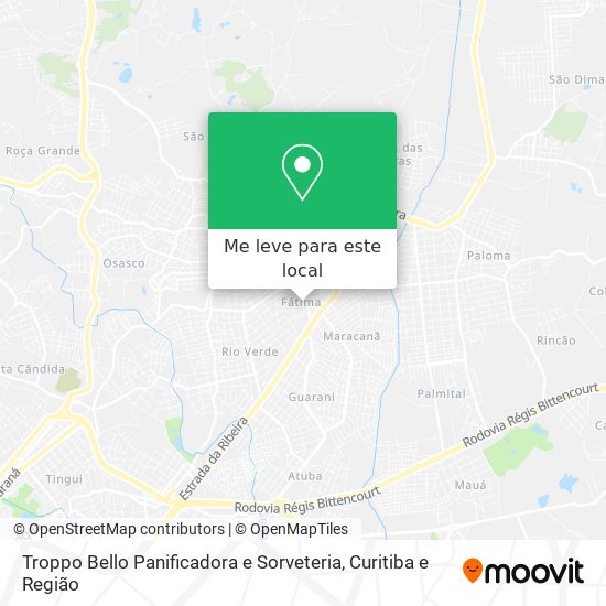 Troppo Bello Panificadora e Sorveteria mapa