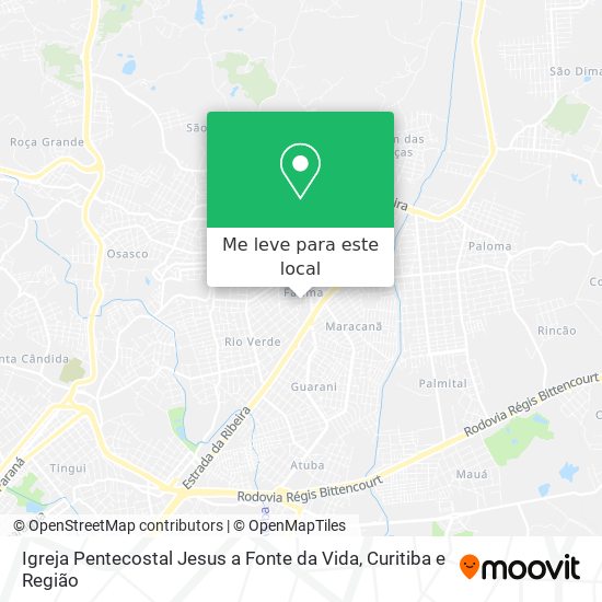 Igreja Pentecostal Jesus a Fonte da Vida mapa